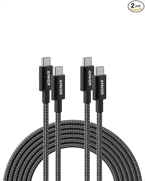 USB C 充电线 100W (10ft, 2条)