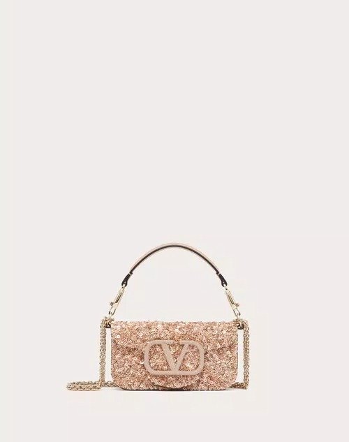 LOCO EMBROIDERED SMALL SHOULDER BAG