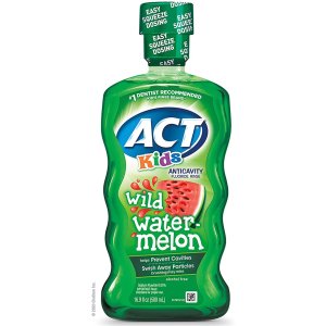 ACT需勾选额外优惠券儿童防蛀含氟漱口水，西瓜口味