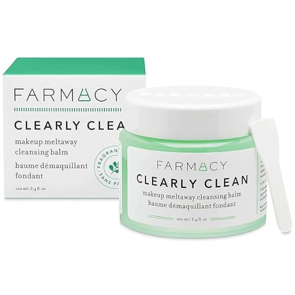 Makeup Remover Cleansing Balm - Clearly Clean Fragrance-Free Makeup Melting Balm - Great Balm Cleanser for Sensitive Skin (3.4 Fl Oz)