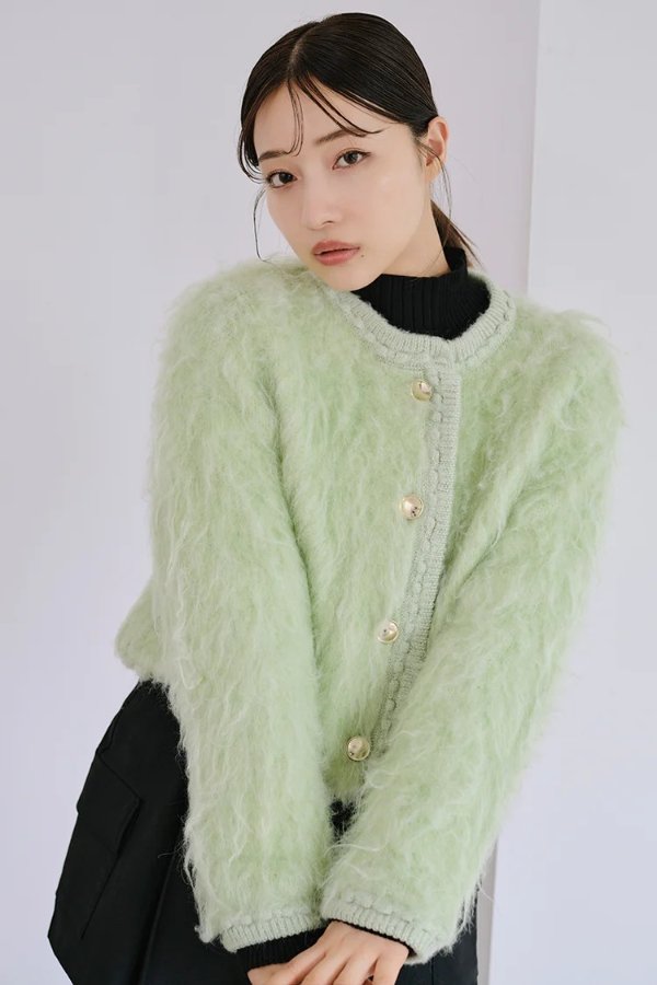 Fur-Like Knit Jacket