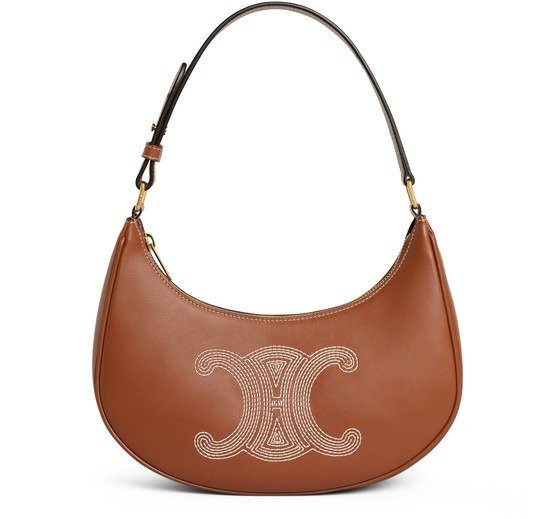 Ava bag in smooth calfskin with Triomphe embroidery