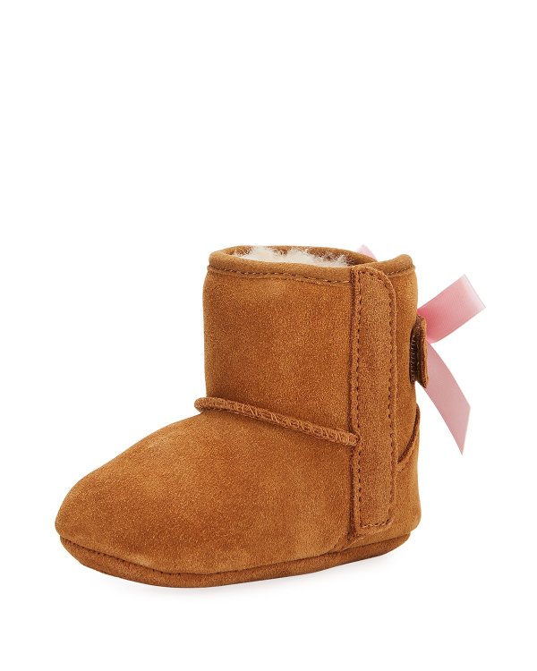 Jesse Bow II Suede Bootie, Infant Sizes 0-12 Months