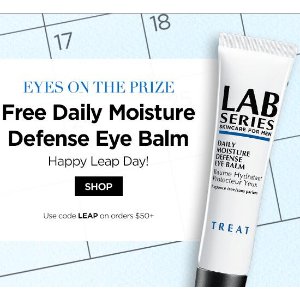 With $50 Purchase @ Lab Series For Men