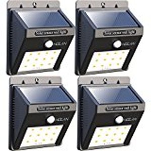 BAXIA TECHNOLOGY Outdoor Waterproof Motion Sensor Solar Bright Security Lights (4-pack)
