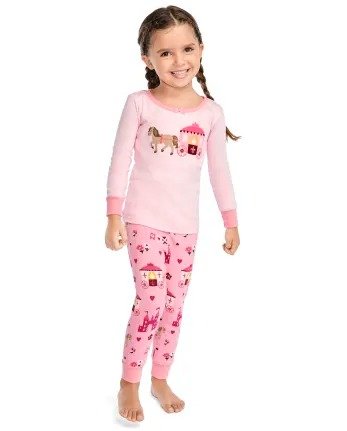 Girls Long Sleeve Royal Princess Cotton 2-Piece Pajamas - Gymmies | Gymboree - CAMEO