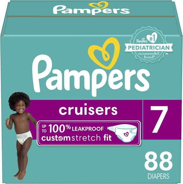 Cruisers Disposable Diapers Size 7, 88 Count