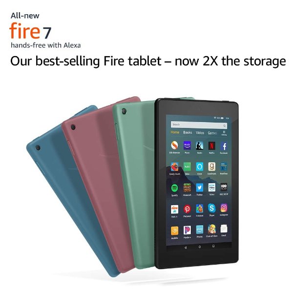 新款 Fire 7 16GB 平板电脑