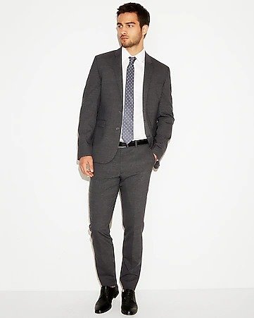 Extra Slim Check Stretch Wool-blend Suit Pant