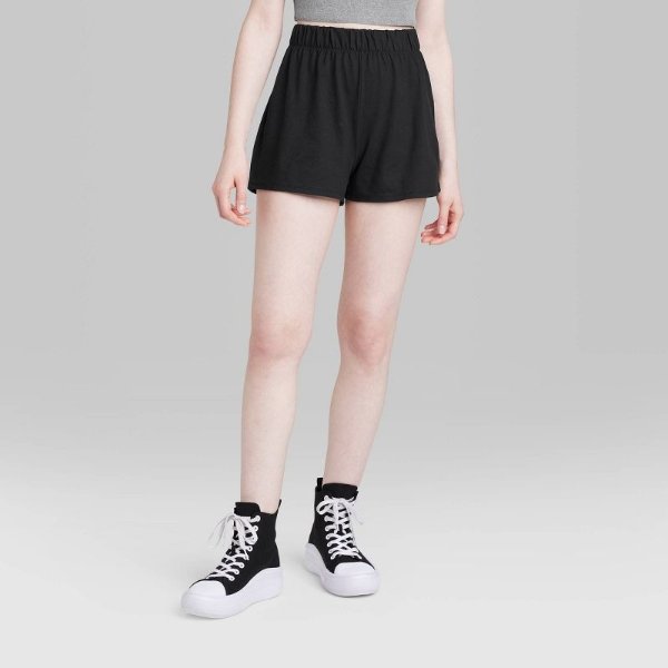 Women's High-Rise Knit Shorts - Wild Fable™