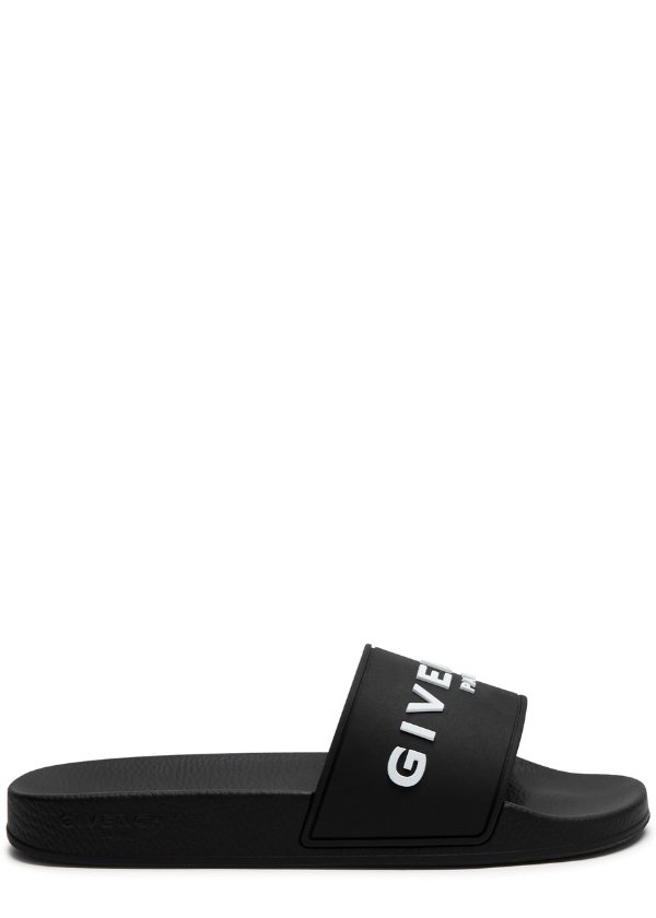 GIVENCHY Logo rubber sliders