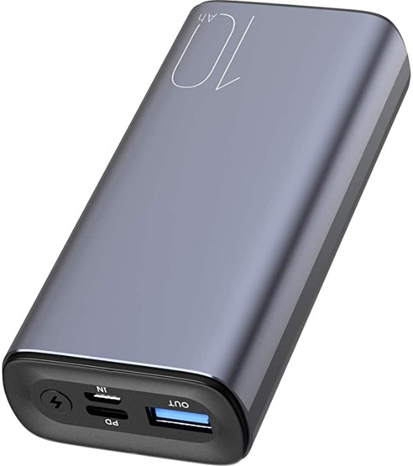 TOZO PB3 Portable Charger 10000mAh One of The Lightest and Slimmest Fast Power Bank 18W PD High-Speed Charging Battery Pack with USB-C Input/Output for iPhone,Samsung and More Gray