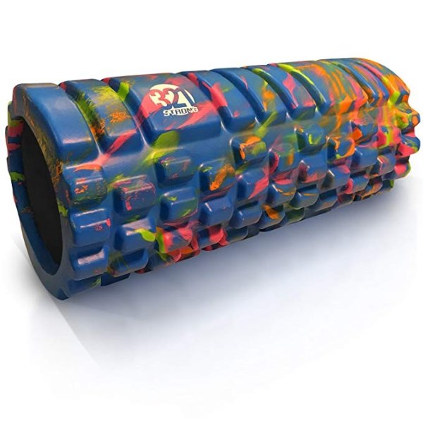 Foam Massage Roller - Multi Colored Deep Tissue Massager for Your Muscles & Back