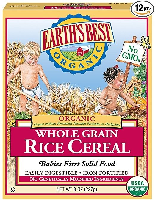 Organic, Whole Grain Rice Cereal, 8 Ounce (Pack of 12) - Packaging may vary