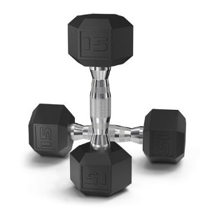 woot! Epic Fitness Coated Hex Dumbbells 15lbs