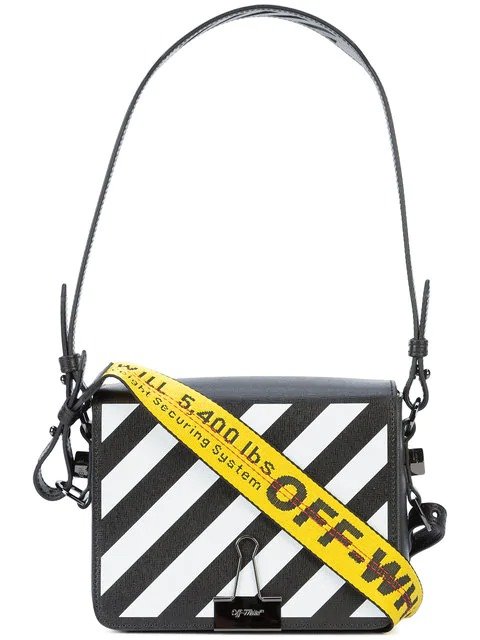 striped crossbody bag