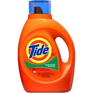 Tide Mountain Spring Scent Liquid Laundry Detergent, 100 OZ