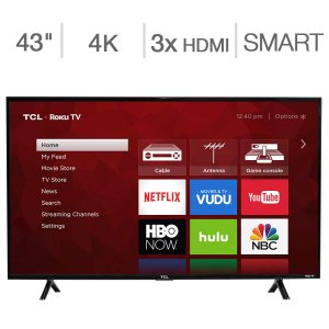 TCL 43" 4K Ultra HD Roku LED LCD TV