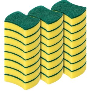 MAVGV Kitchen Cleaning Sponges,24 Pack Eco Non-Scratch for Dish,Scrub Sponges