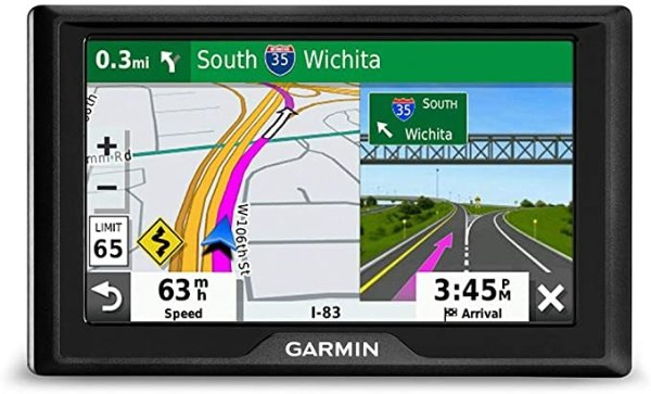 Drive 52, GPS Navigator with 5” Display, Simple On-Screen Menus and Easy-to-See Maps