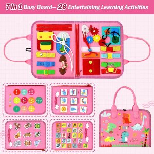 Qizfun Busy Board Montessori Toy for Kids