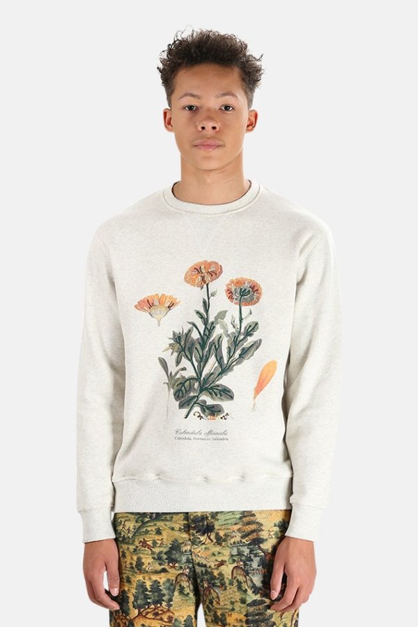 Calendula Embroidery Sweatshirt