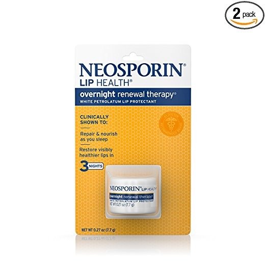 Lip Health Overnight Healthy Lips Renewal Therapy Petrolatum Lip Protectant, 0.27oz. (Pack of 2)
