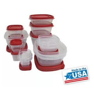 Rubbermaid Case of 2 Easy-Find 24-Piece Plus 4 Food Storage Sets