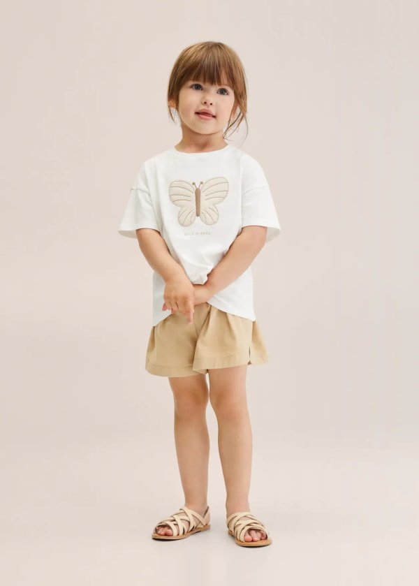 100% cotton t-shirt - Girls | Mango Kids USA