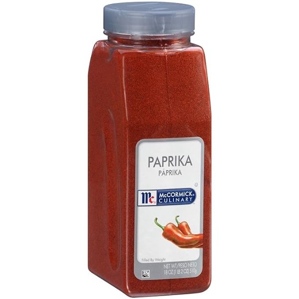 Culinary Paprika, 18 oz - One 18 Ounce Container of Sweet Paprika Seasoning, Perfect with Chicken, Pork, Beef Marinades and Dressings