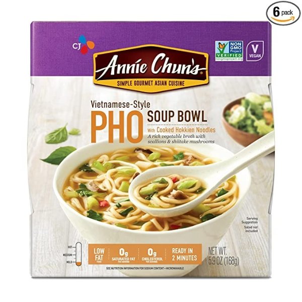 Soup Bowl, Vietnamese Style Pho, Non GMO, Vegan, 5.9 Oz (Pack of 6)