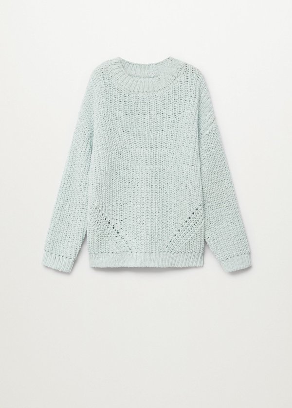 Chenille knit sweater - Teen | Mango Kids USA