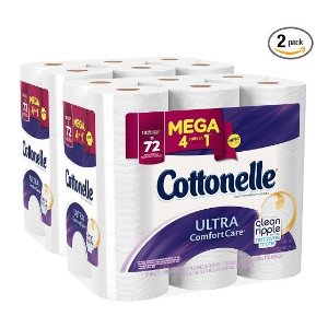 Cottonelle Ultra Comfort Care Mega Roll Toilet Paper, 18 Count (Pack of 2)