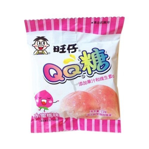 旺仔 QQ糖 水蜜桃味 5连包