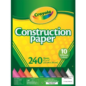 Crayola 240 Sheets Construction Paper