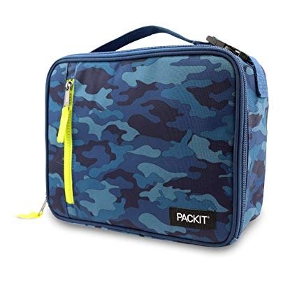 PackIt Freezable Classic Lunch Box, Blue Camo