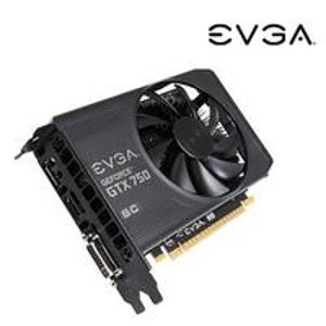 EVGA GeForce GTX 750 1GB 128位 GDDR5 PCI-E 3.0 显卡