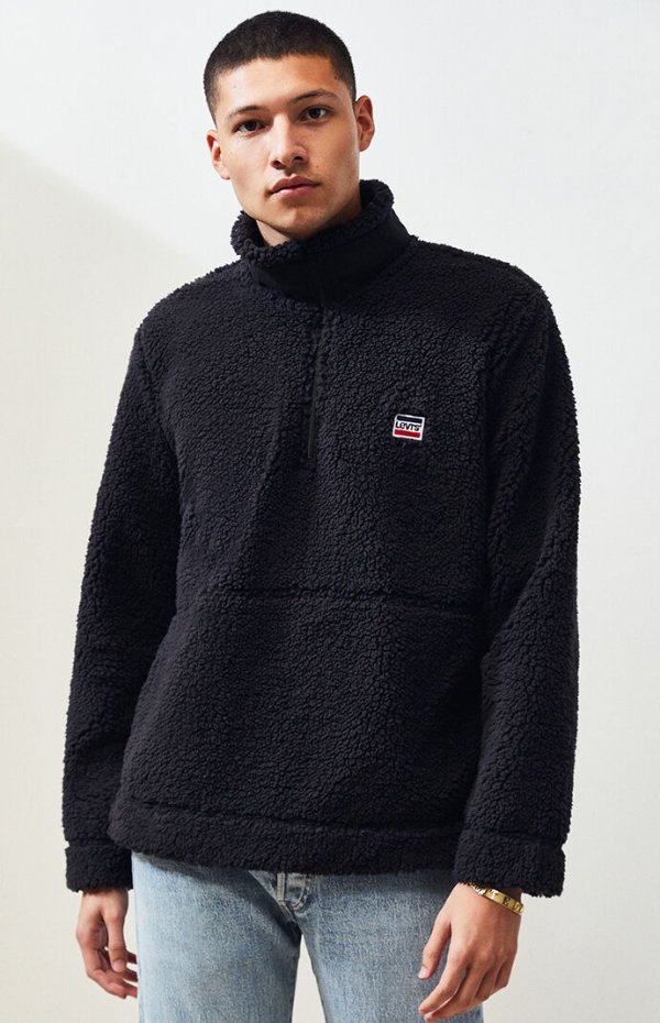 Quarter Zip Sherpa Pullover