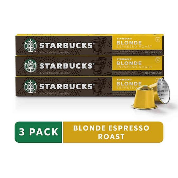 Starbucks® by Nespresso® Blonde Espresso 30-Count Capsules