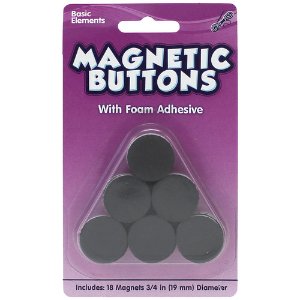 Kids Craft Magnetic Buttons with Foam Adhesive
