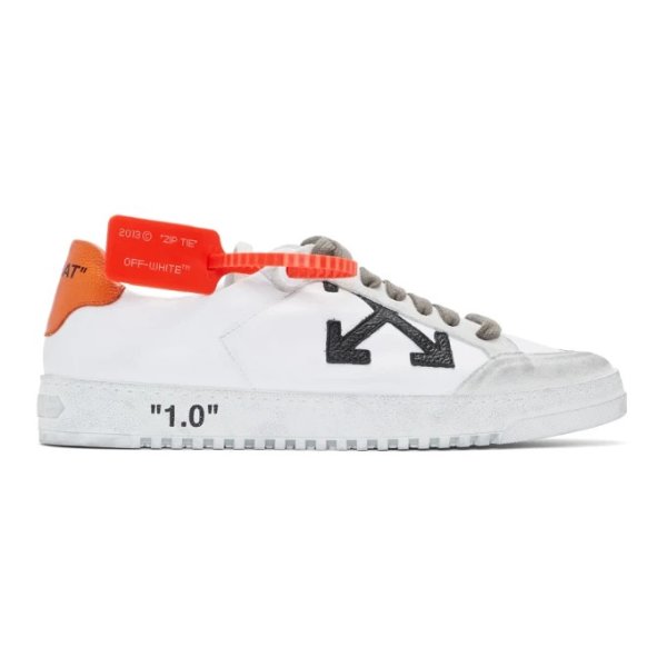 - White & Orange 2.0 Low Sneakers