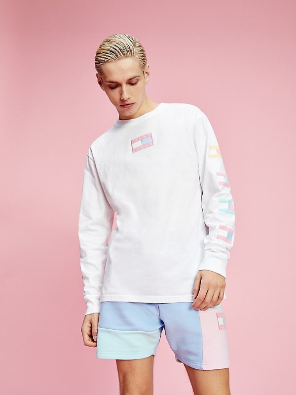 Recycled Cotton Pastel Long-Sleeve T-Shirt | Tommy Hilfiger