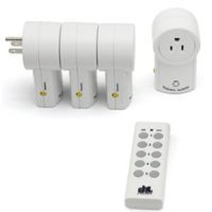4-Pack Etekcity ZAP 4L Wireless Remote Control Outlet Light Switch with 1 Remote and a 100-Feet Range for Lamps, Lights and Power Strips