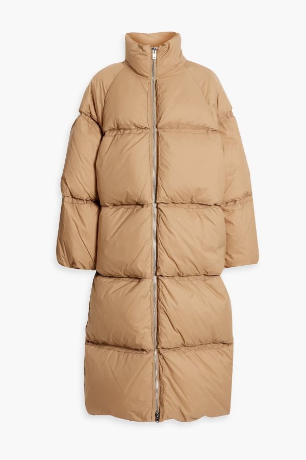 Alana oversized quilted shell down coat