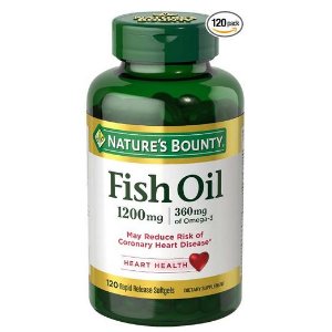 Nature's Bounty Fish Oil 1200 Omega-3 & Omega-6, 120 Softgels