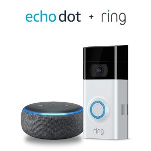 Ring Video Doorbell 2 with Echo Dot (3rd Gen) - Charcoal