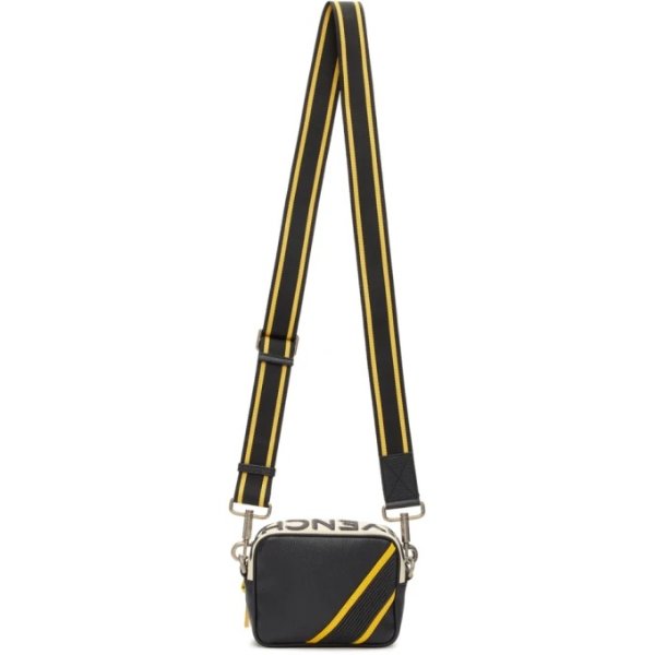 - Black & Yellow Reverse Logo Crossbody Bag