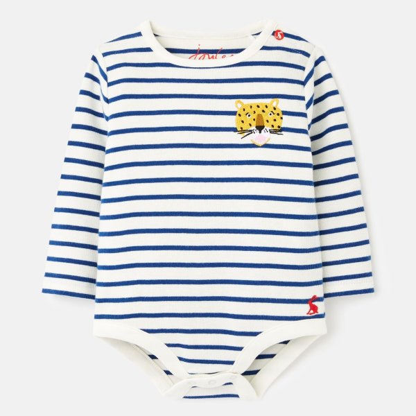 Snazzy Luxe Rib Embroidered Bodysuit 0-9 Months