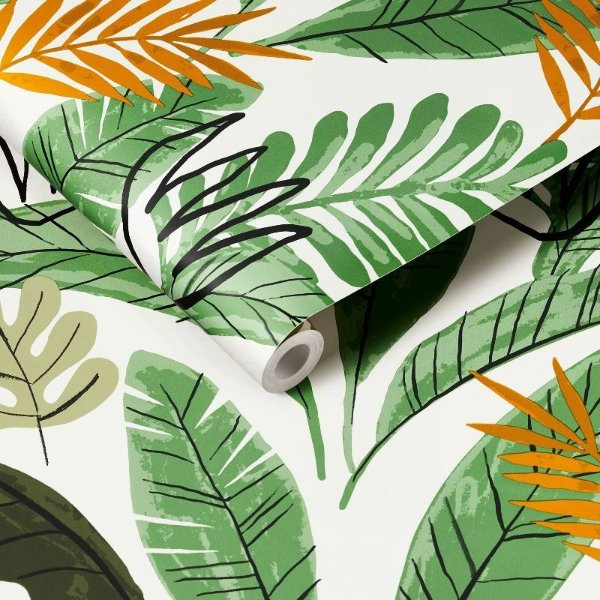 Botanical Peel &#38; Stick Wallpaper Green - Pillowfort&#8482;
