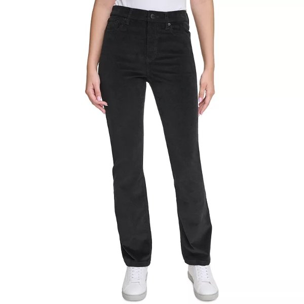 Petite High-Rise Stretch Corduroy Bootcut Jeans
